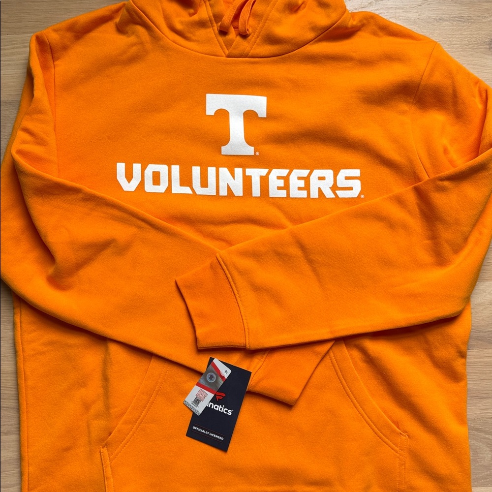 🆕 Men’s Fanatics Orange Tennessee Volunteers Hoodie Sweatshirt - Size L * NWT * - Picture 2 of 4